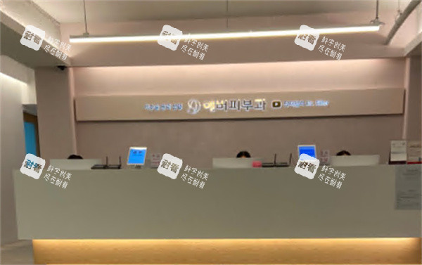 韩国ever皮肤科狎鸥亭店前台展示