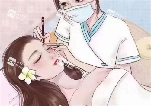 纹眉操作中 纹眉操作中