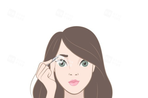 双眼皮手术卡通示意图 双眼皮手术卡通示意图