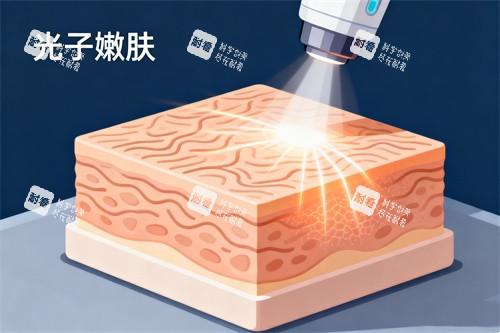 皮肤做光子嫩肤卡通图.jpg