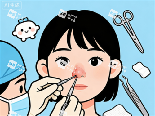鼻修复手术卡通图.png 鼻修复手术卡通图.png