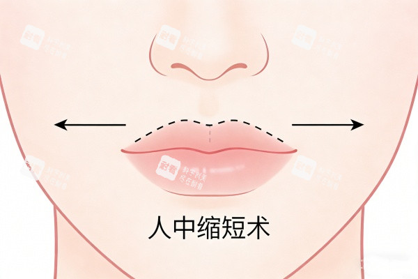 人中缩短术卡通图.jpg 人中缩短术卡通图.jpg