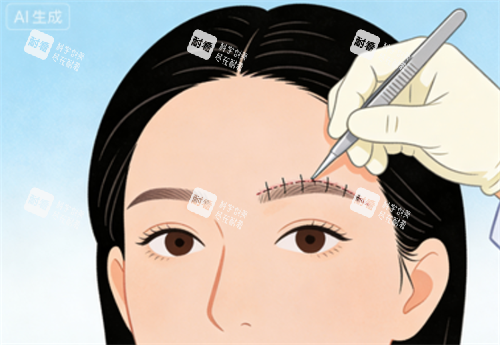 提眉手术卡通图.png 提眉手术卡通图.png